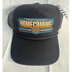 Harley-Davidson Homecoming snapback black hat July 10-13 2025 Milwaukee NWT